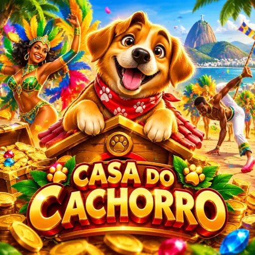 Capa do The Dog House Megaways com cachorros sorridentes e casinha canina