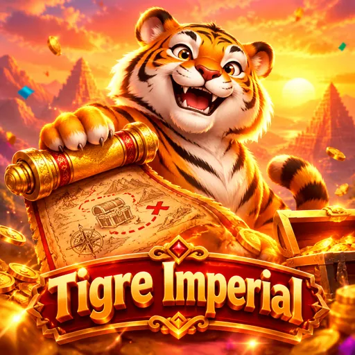 Capa oficial do Fortune Tiger com o tigre dourado sobre fundo vermelho do Ano Novo chinês