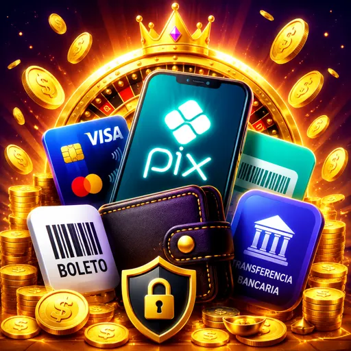 Depósito via PIX liberando bônus em smartphone, com QR code na tela