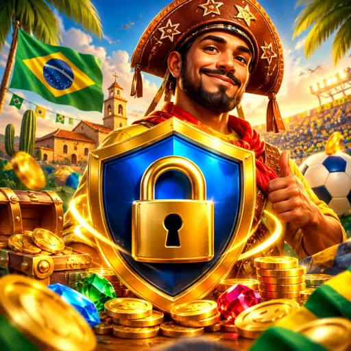 Escudo e cadeado representando conta protegida