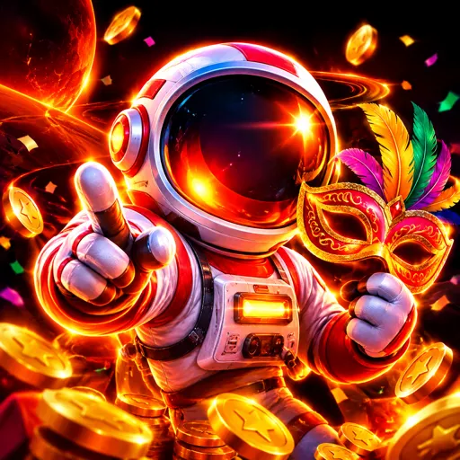 Capa do jogo Spaceman com astronauta flutuando no espaço